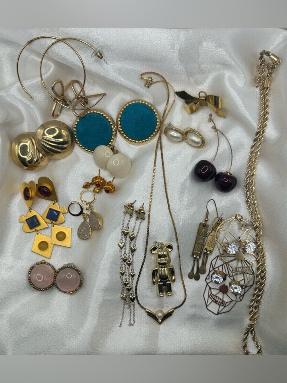 Gold Tone Costume Jewelry Lot